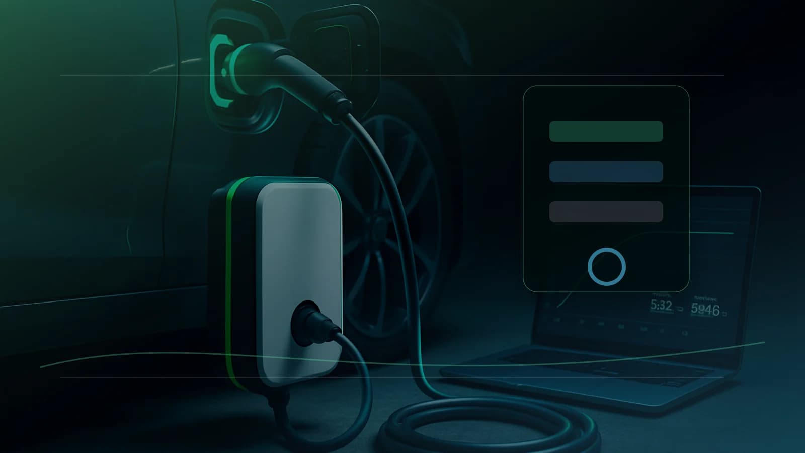 Mobilny test portu Type 2 w PHEV z ładowarką, diagnostyką OBC i kontrolą zabezpieczeń.