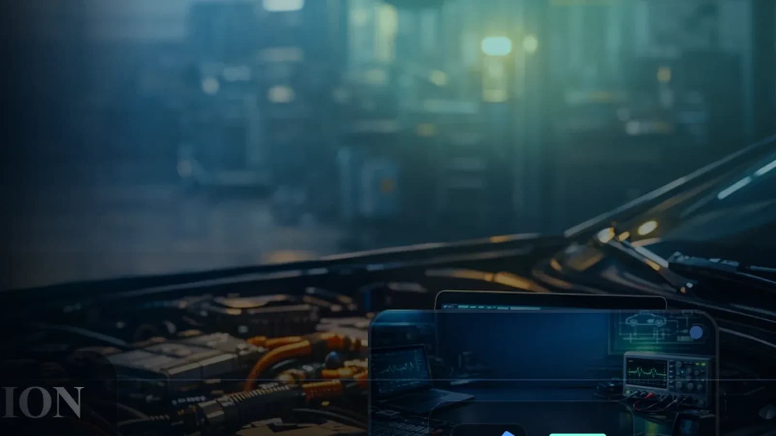 Diagnostyka Forda z komunikatem engine malfunction service now i analizą live data.