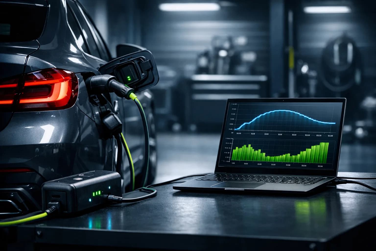 Test ładowania PHEV z użyciem NRGkick.