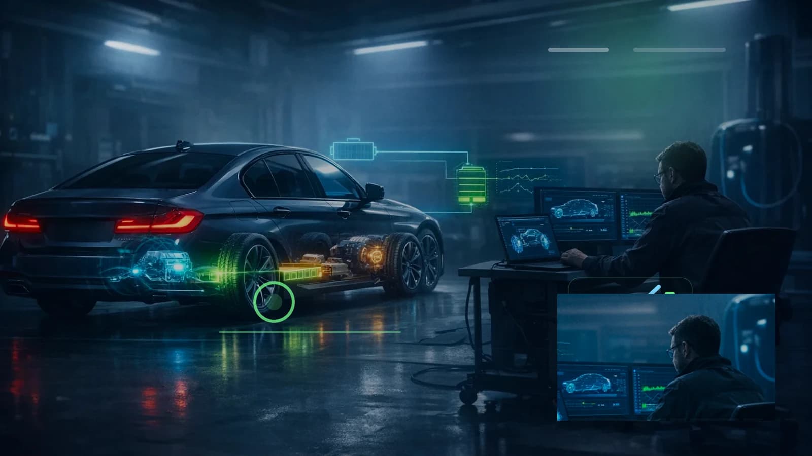 BMW z karta komunikatow Battery Discharged i IBS.