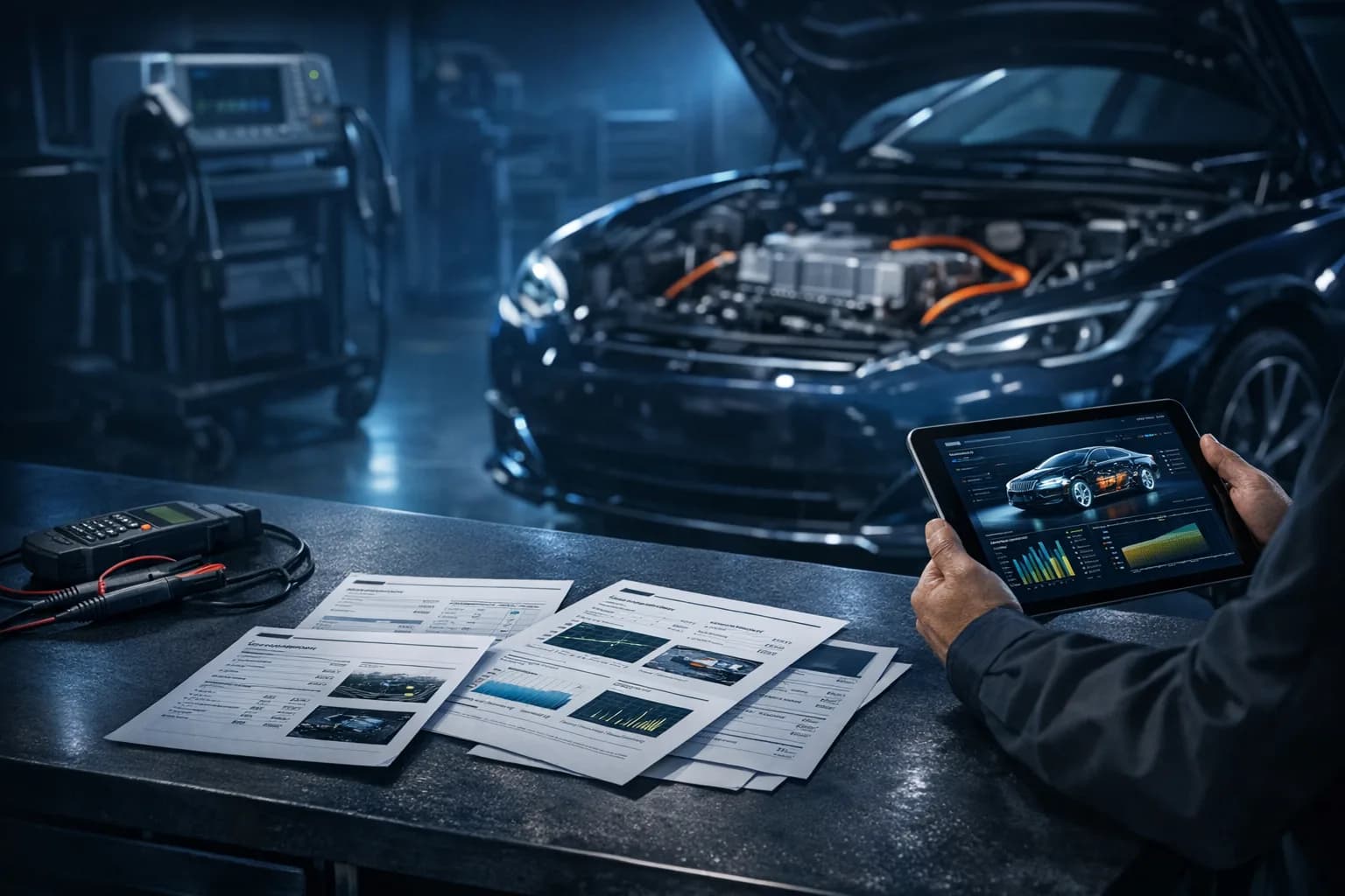 Konsultacja diagnostyczna z raportem i sprzętem EV oraz HEV.